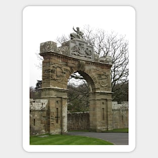 Culzean Castle Forecourt Archway, Carrick, Scotland Sticker